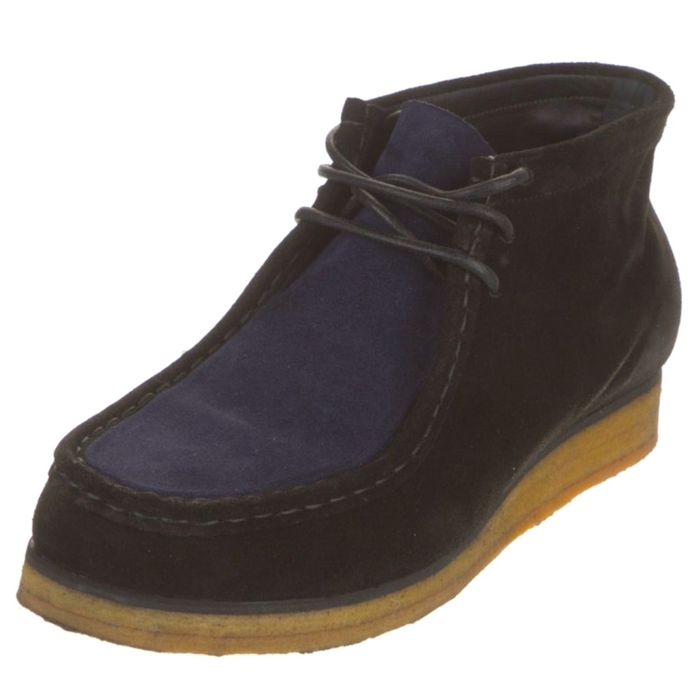 Proenza Schouler Suede Lace-Up Ankle Boots IT 41 Black and Blue